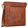 „Henrike“ Skuldertaske Dame Læder Lille Lodret Vintage Crossbody Taske