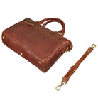 Shopper Mittelgroß Leder cognac mit abnehmbarem Schultergurt