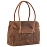 "Carrie" Stor Læder Shopper Taske til Kvinder Crossbody Bowling Bag