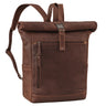 "Lutz" XL Rolltop Rygsæk Læder Herre med Laptoprum 16-17,3"