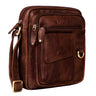 "Ryan" Lille Vintage Læder Skuldertaske Herrer 9 7 Tommer Crossbody