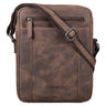 "Fox" Læder Herrentaske Vintage Messenger Taske Lille og Praktisk