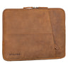 "Cannes" Vintage Laptophülle 15 15.6 16" Leder Herren Laptop-Tasche