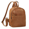 "Elonora" Vintage Læder Rygsæk 2-i-1 Dame Lille Daypack Taske