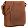 "Paul" Vintage Læder Skuldertaske til Herrer Hochformat Messenger Bag