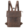 "Charlie" Vintage Læder Rygsæk Brun Mellemstor Daypack til Mænd