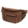 "Greg" bum bag / bæltetaske Ægte læder til mænd og kvinder Large