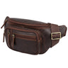 "Greg" bum bag / bæltetaske Ægte læder til mænd og kvinder Large