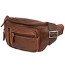 "Greg" bum bag / bæltetaske Ægte læder til mænd og kvinder Large