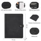 leather business case men black