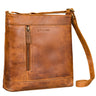 "Moni" Stylishe Crossbody Bag Damen Leder Mittel-Groß Tablet 11 Zoll