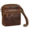 "Kony" Vintage Umhängetasche Herren Leder Robuste Kleine Messenger Bag