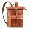 "Melvin" Echtleder Rolltop Rucksack Herren Laptop 16 - 17 Zoll