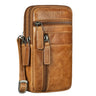 „Asher“ Læder Mænds Bæltepung Vintage Crossbody Taske Til Mobil